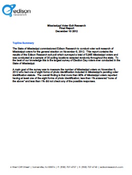 Mississippi Voter ID Research