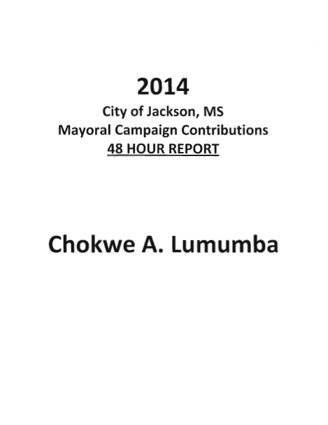 Chokwe Antar Lumumba 48 Hour Report