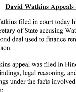 Brad Pigott Statement on Appeal