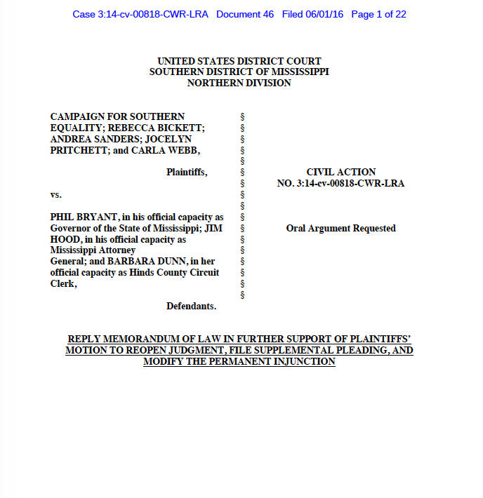 CSE v. Bryant Plaintiff’s Second Brief (June 1)