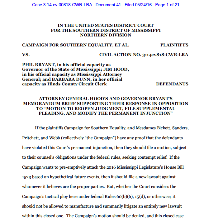 CSE v. Bryant Defendant’s Response (May 24)