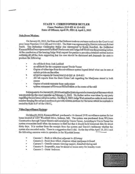 McBride’s Memo to Smith on Butler Case