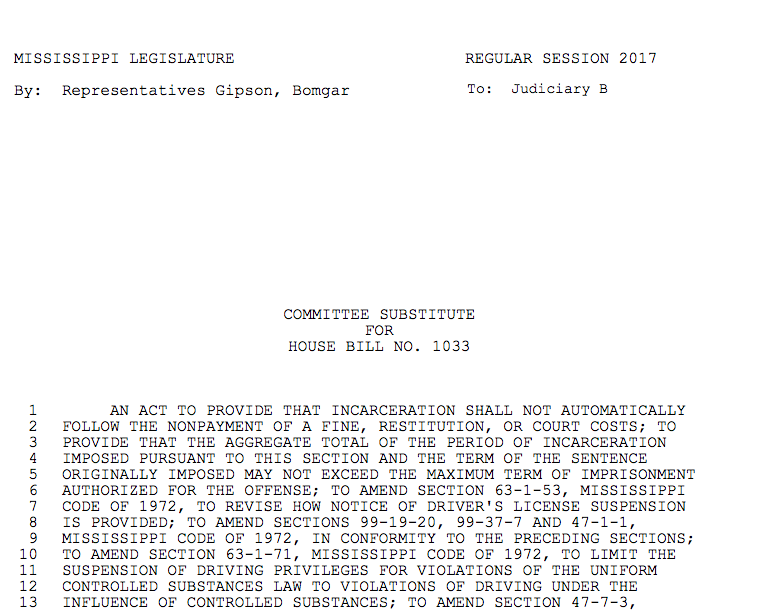 Reentry Council Reforms Bill (HB 1033)