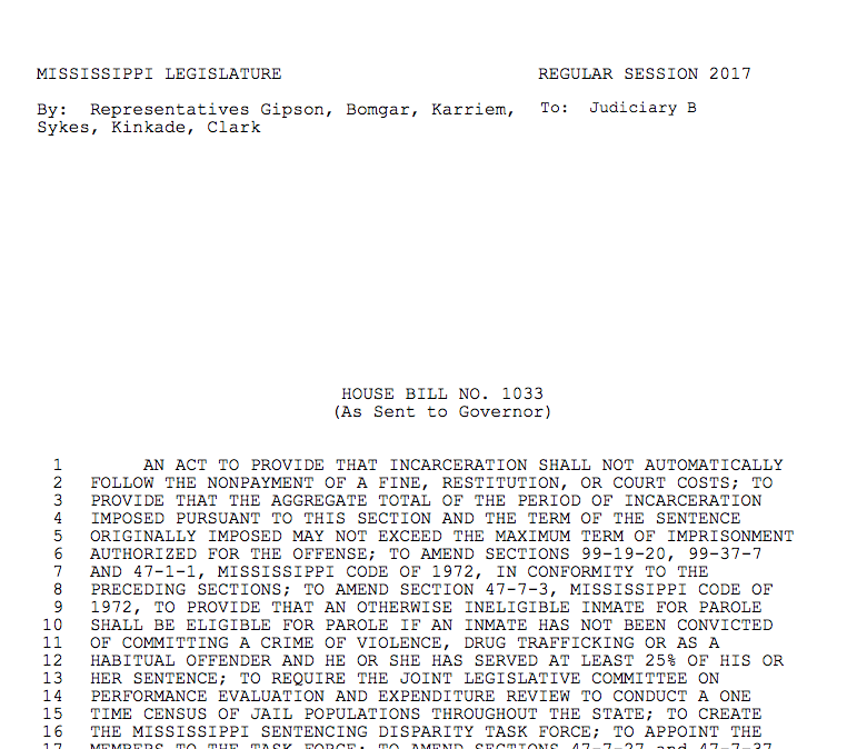Re-Entry Council Reforms (HB 1033)