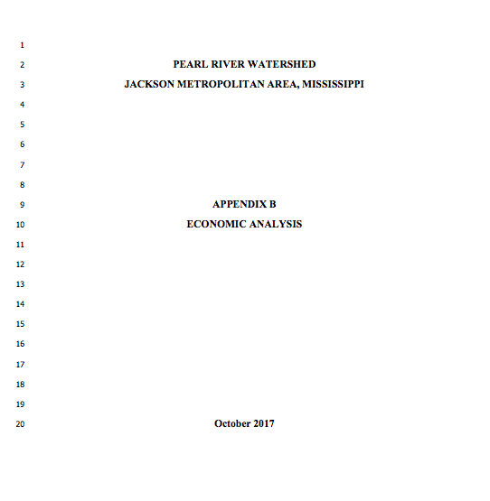 ‘One Lake’ EIS Appendix B: Economic Analysis