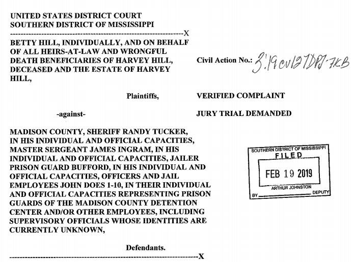 Wrongful Death Complaint Against Madison County