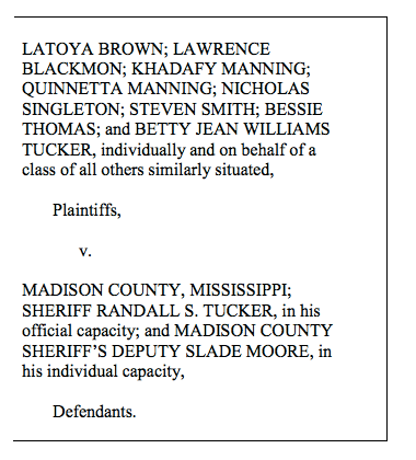Madison Sheriff’s Department Consent Decree
