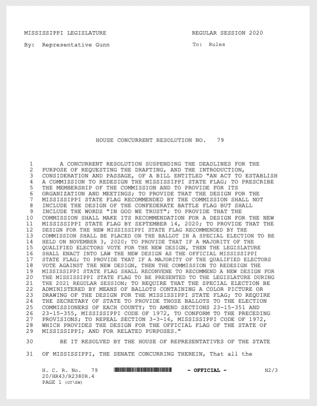 House Concurrent Resolution No. 79