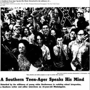 Don Barrett NY Times article 1963