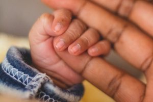 Baby and mother's hand