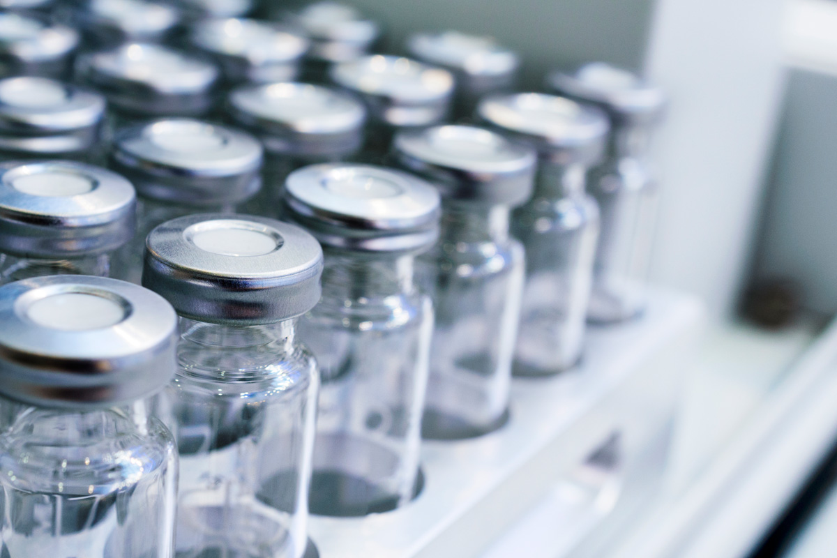 Empty vaccine vials