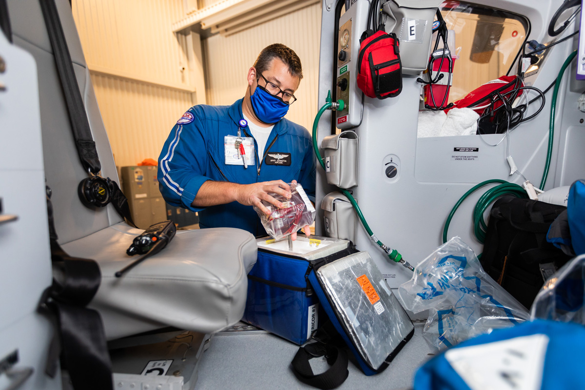 Flight paramedic Brad Harper