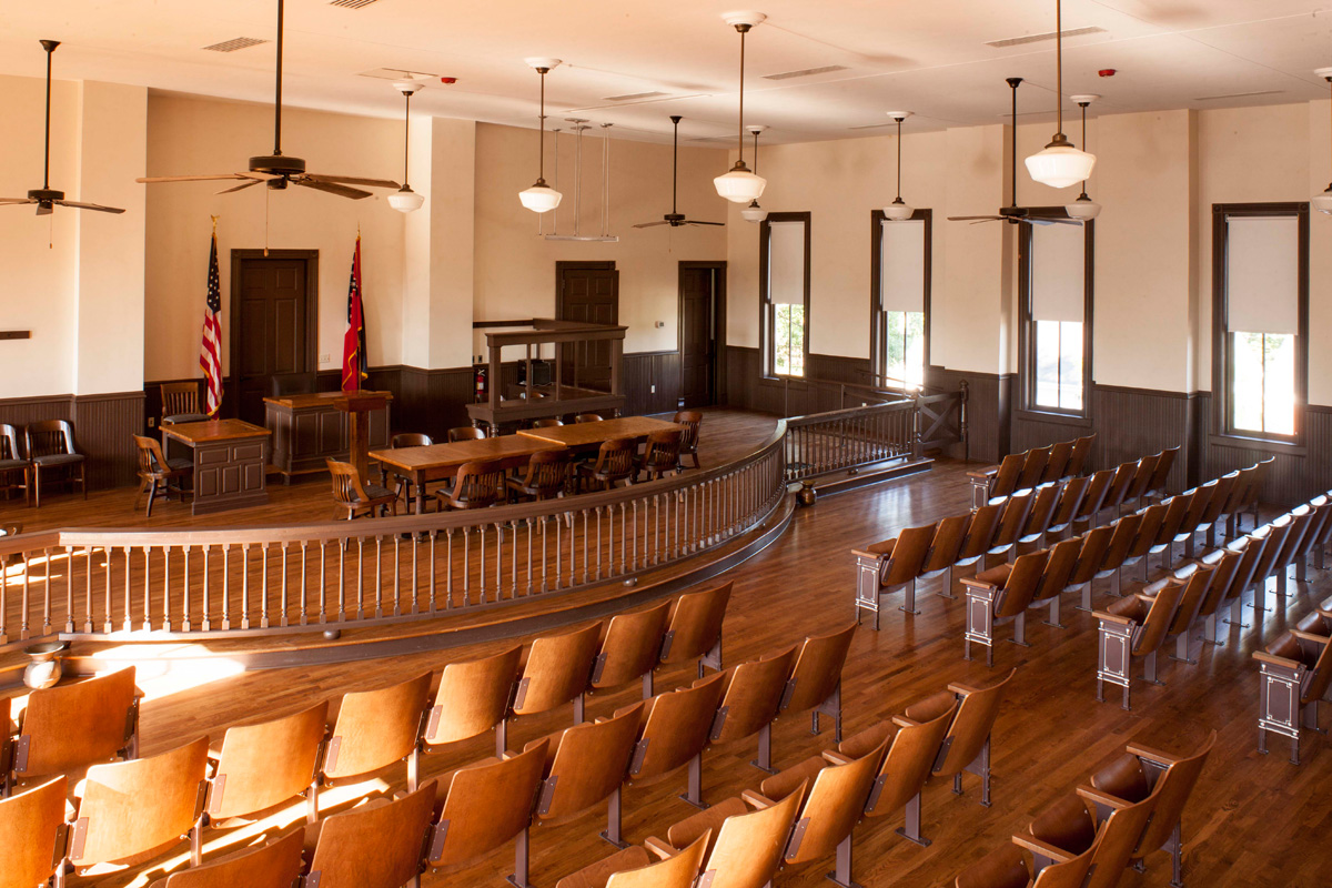 Interior of the Tallahatchie County Courthouse