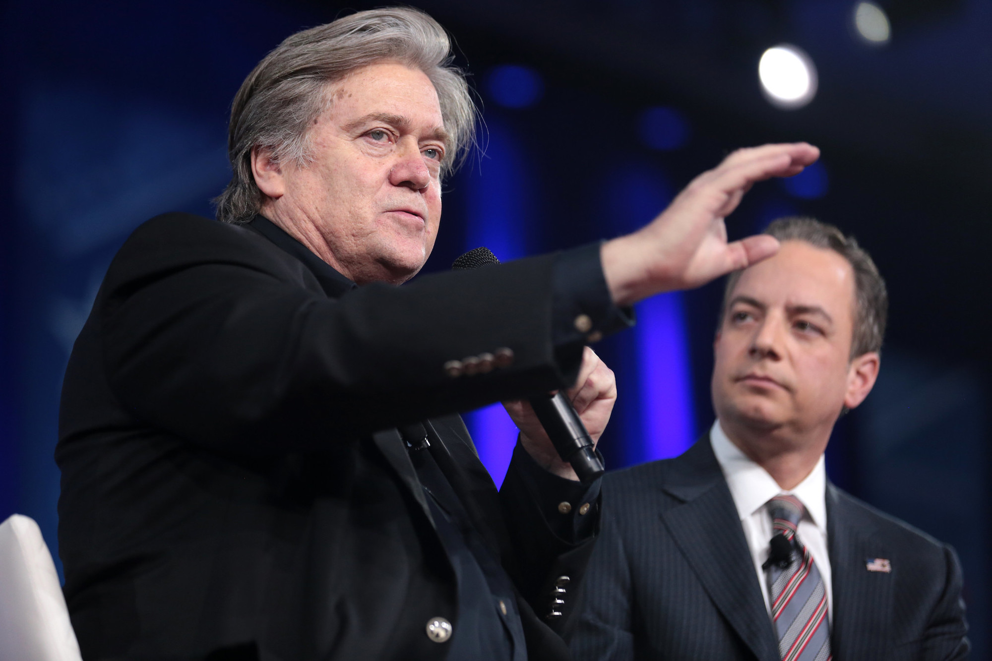 A photo of Steve Bannon and Reince Priebus