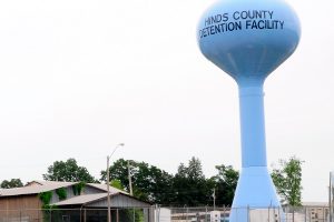 Hinds County Detention Center watertower in Raymond