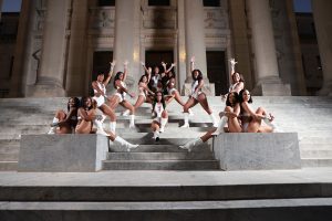 J-Settes Pose For A Photo At The State Capital