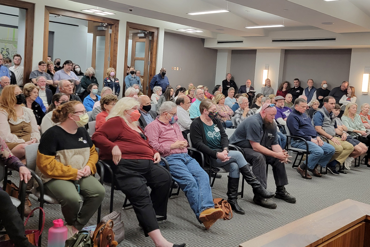 Madison County Library Board Crowd
