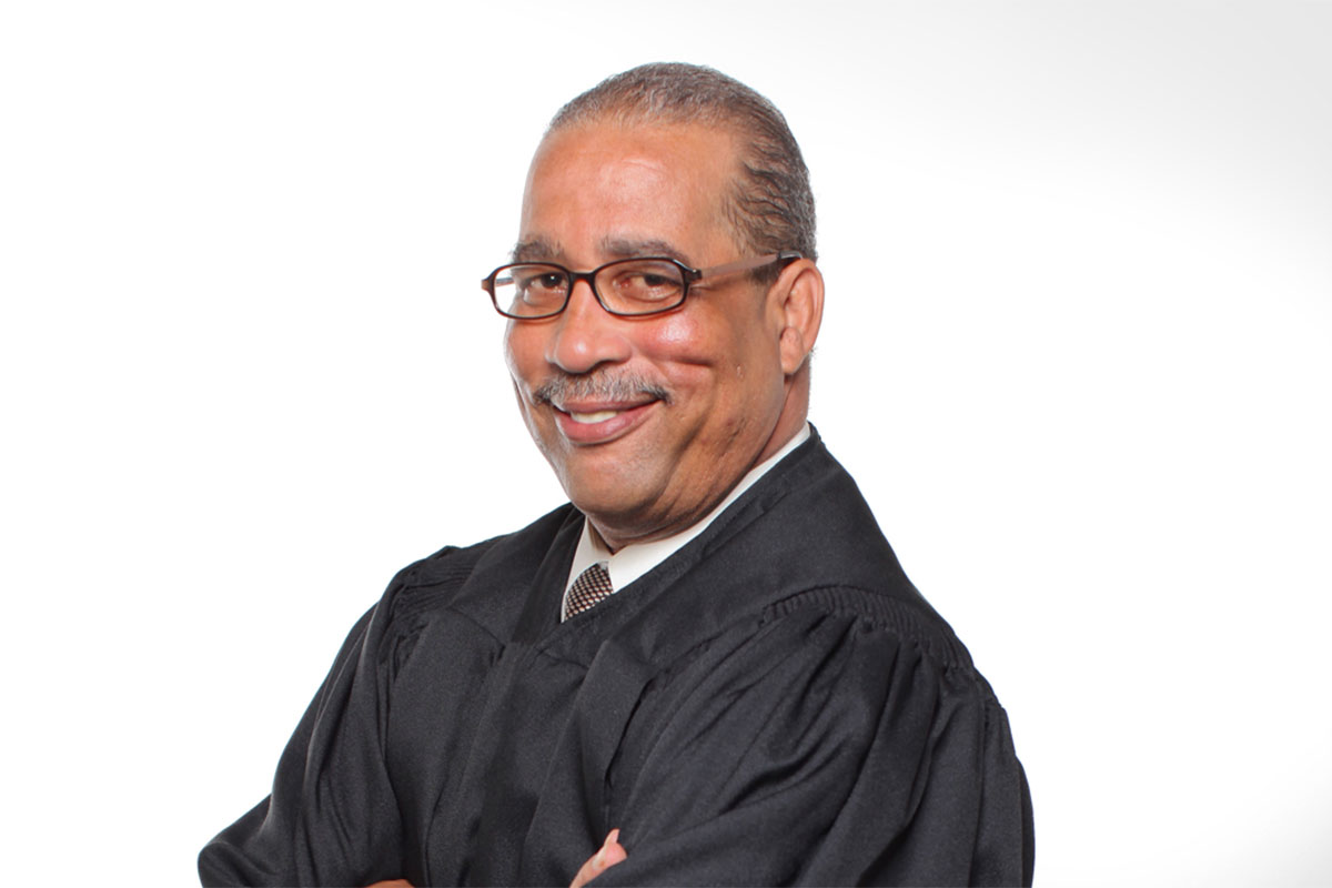 Judge Melvin V. Priester Sr. in black robes