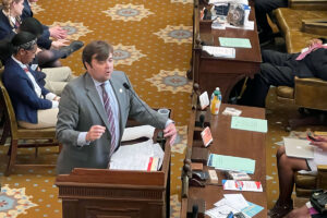 Mississippi House Rep. Nick Bain, R-Corinth on the Mississippi House floor