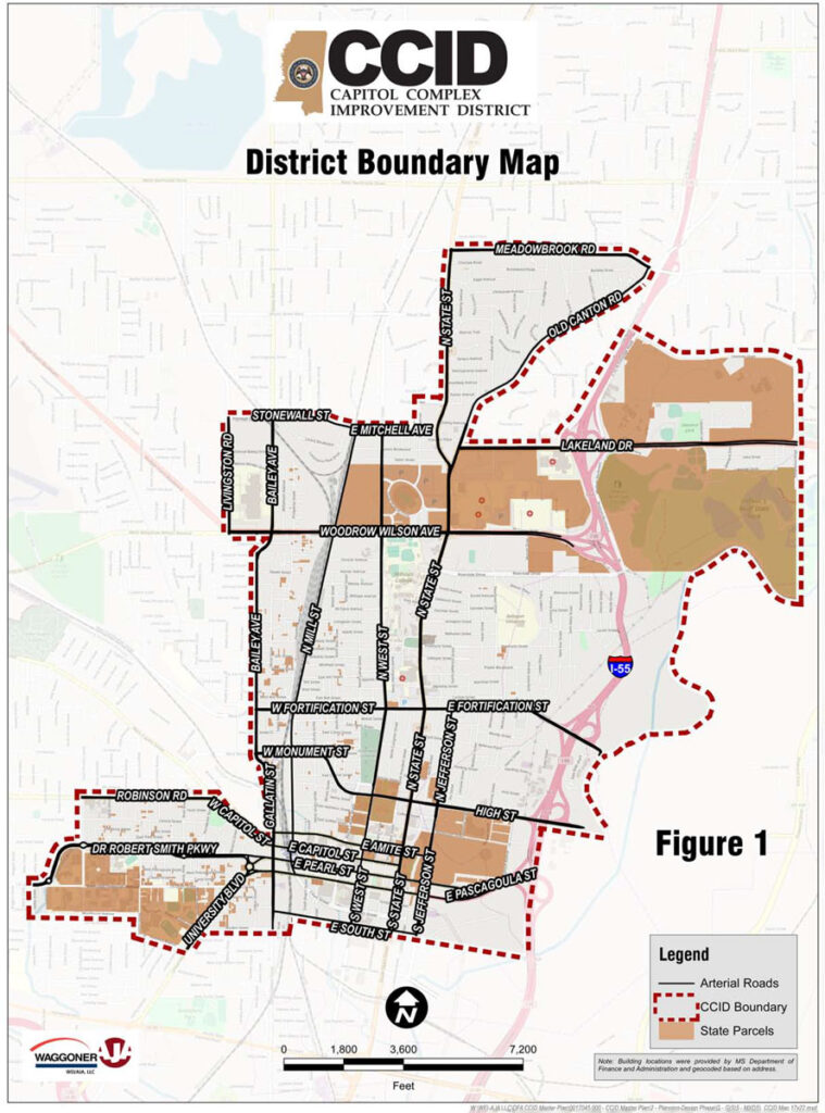 Capitol Complex Improvement District boundary map