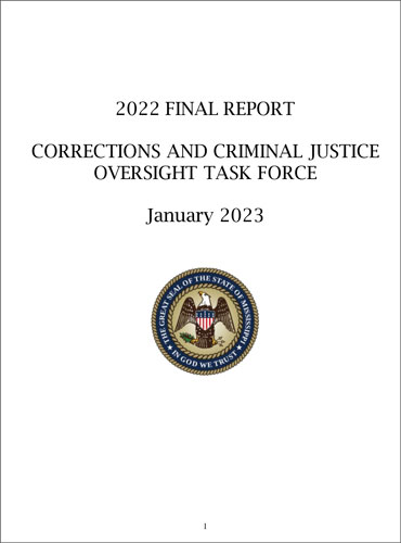 Corrections and Criminal Justice Oversight Task Force 2022 Final Report