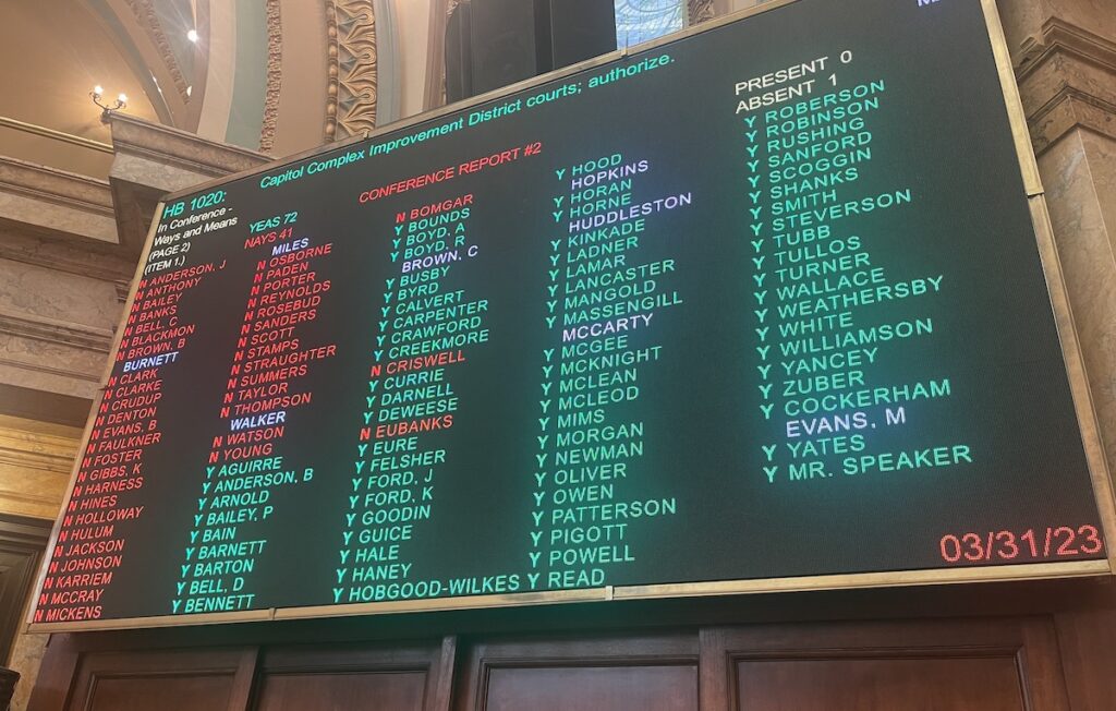 a photo of the vote