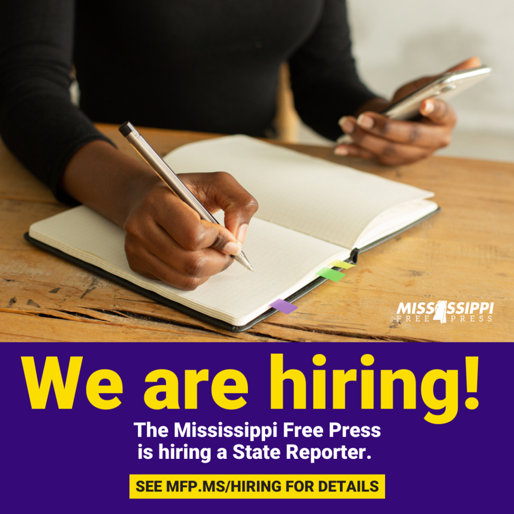 The MFP is hiring a State Reporter