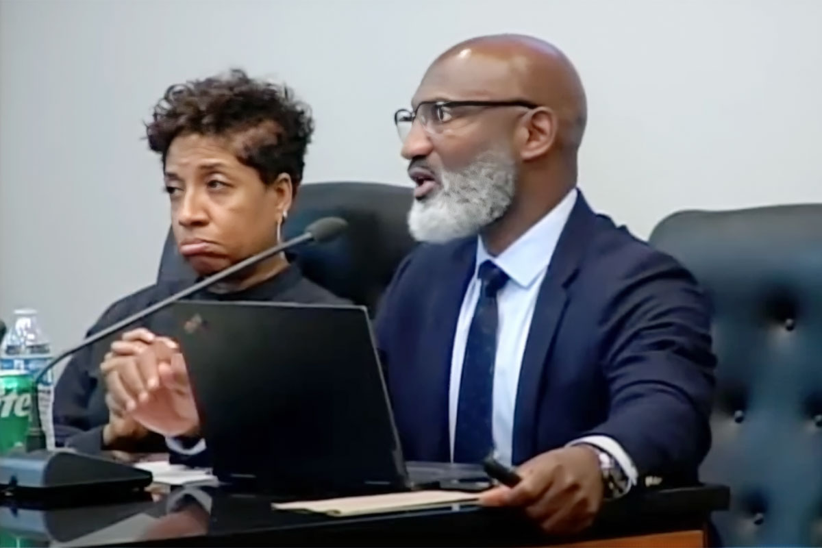 JPS Superintendent Errick Greene speaking at a board meeting