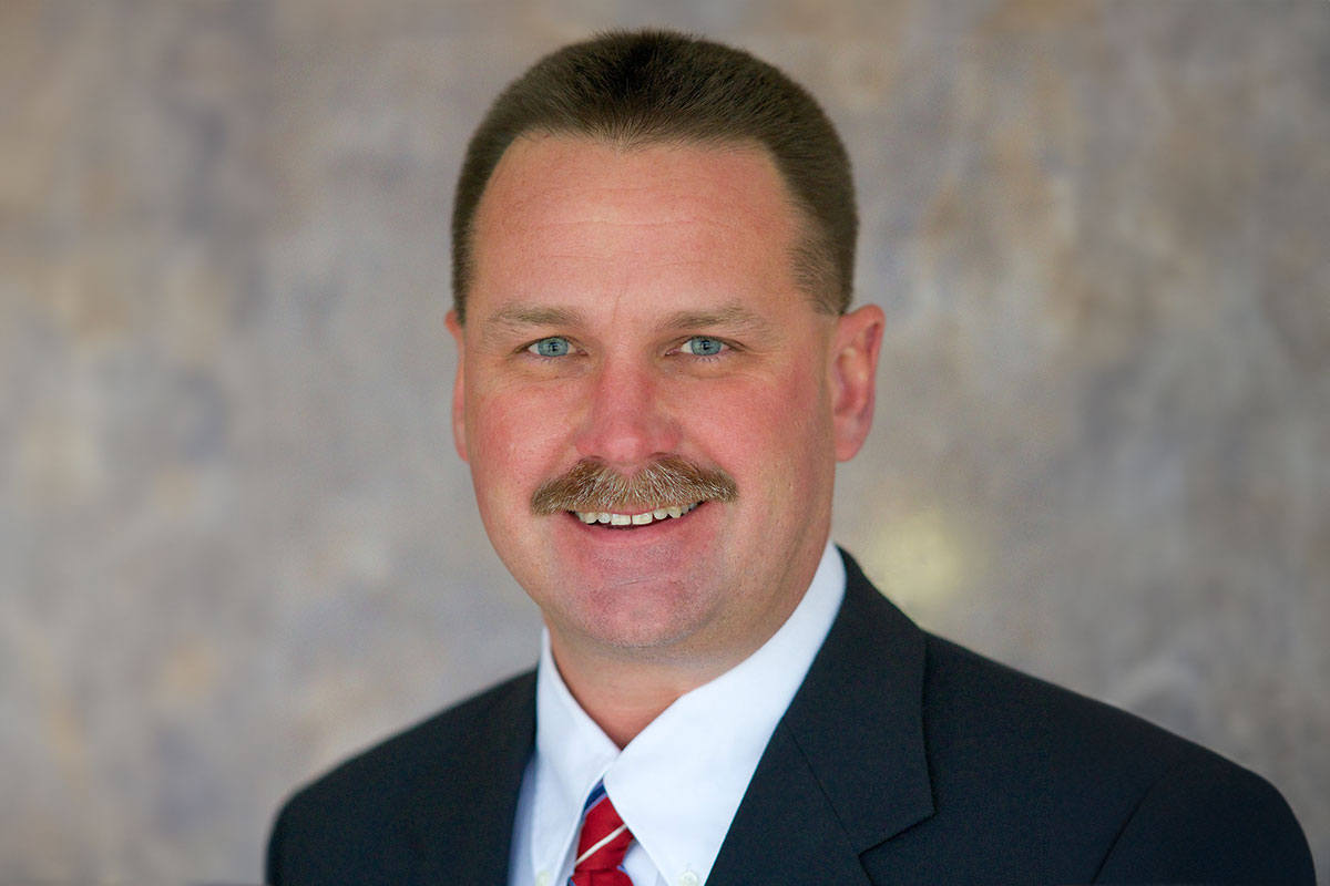 Headshot of incumbent Republican Commissioner Brent Bailey