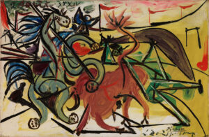 The Bull Fight by Pablo Picasso