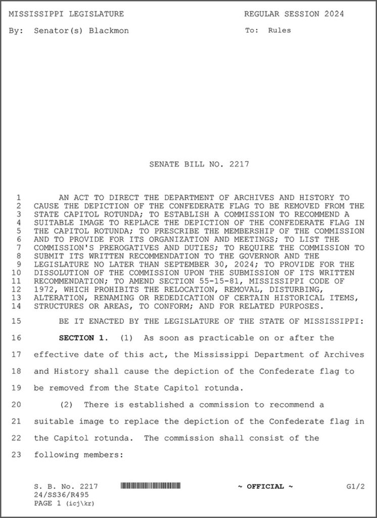SB 2217 - History of Actions_Background