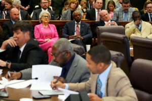 Many Mississippi legislatures sit in committee