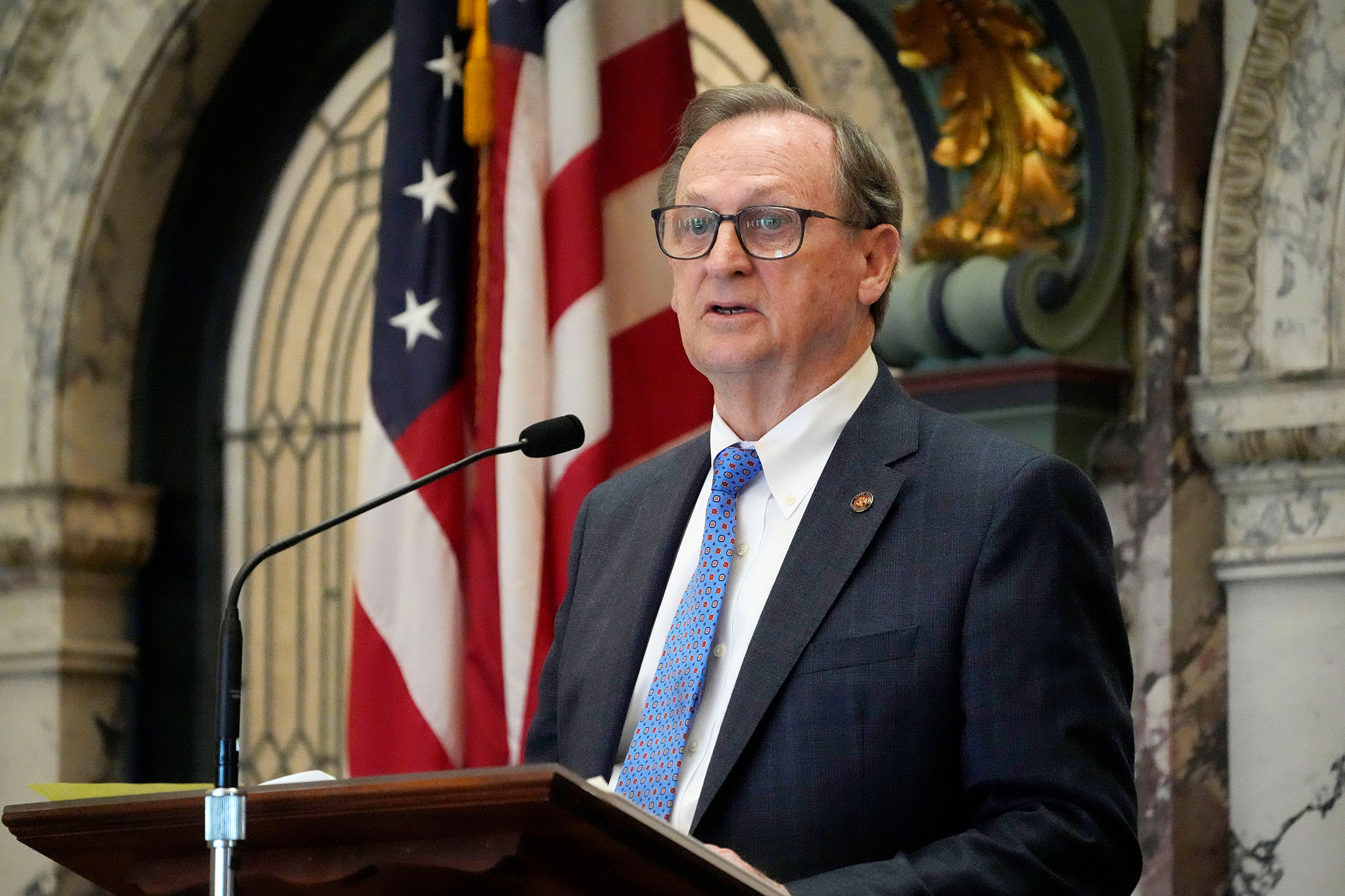 Sen. Dean Kirby, R-Pearl, asks for the next item to be brought up on the senate floor