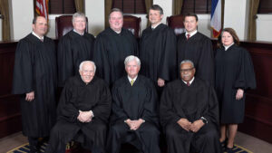 The nine members of the Mississippi Supreme Court