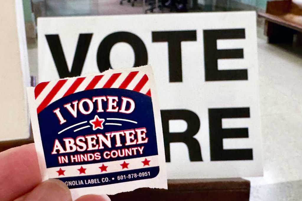 I voted Absentee in Hinds County - Vote Here