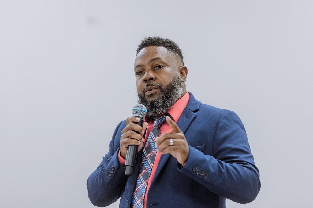 Mayoral Candidate speaking at a Forum in Jackson, Mississippi.