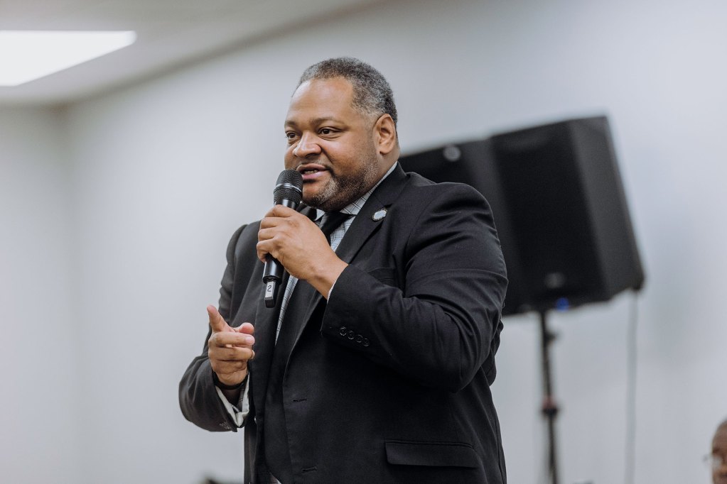 Mayoral Candidate speaking at a Forum in Jackson, Mississippi.