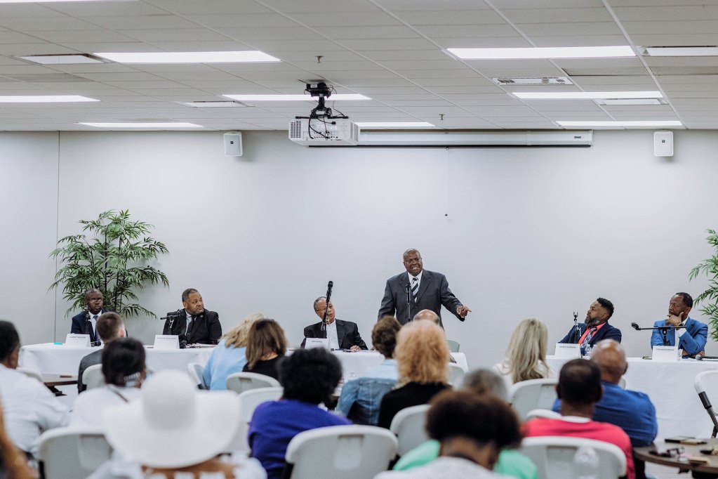 Mayoral Candidates speaking at Forum in Jackson, Mississippi.