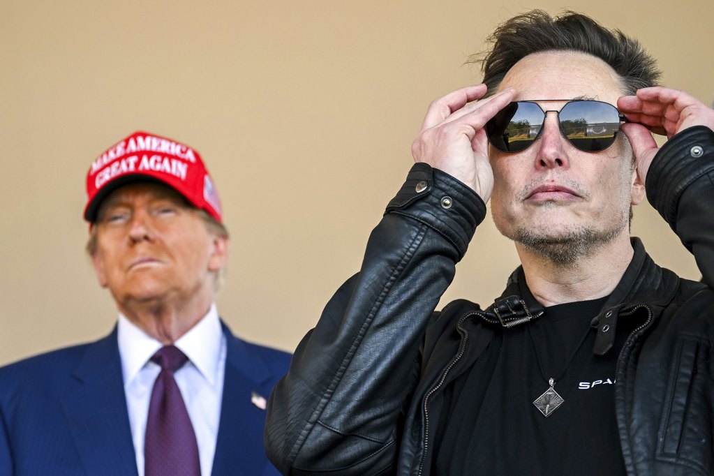 President-elect Donald Trump arrives to watch SpaceX's mega rocket Starship lift off for a test flight with Elon Musk