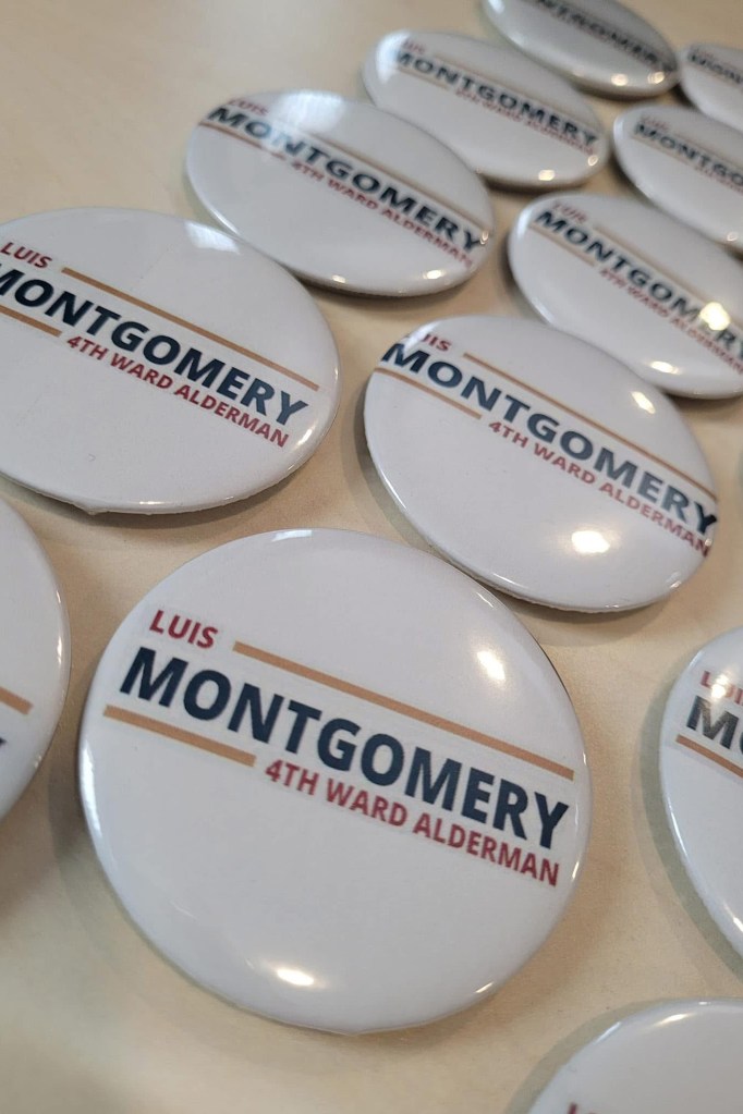 Push pins for a political race.