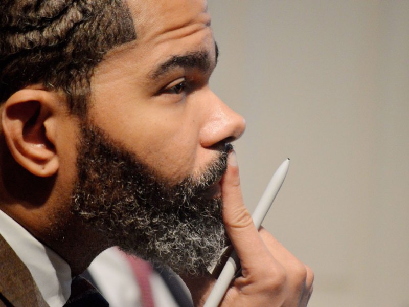 Chokwe A. Lumumba sits while pondering at a Council meeting