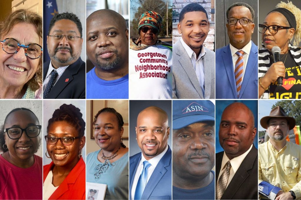 A multi pictured group of a diverse group of Jackson, Mississippi voters.