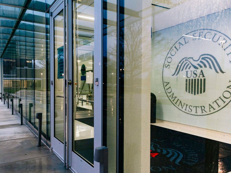 An office building labeled Social Security Administration