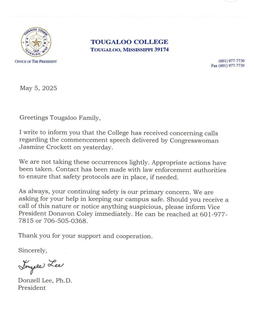 A letter from Tougaloo