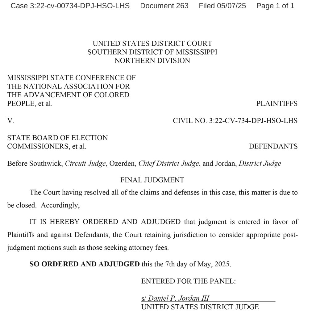 A document of judges’ ruling 