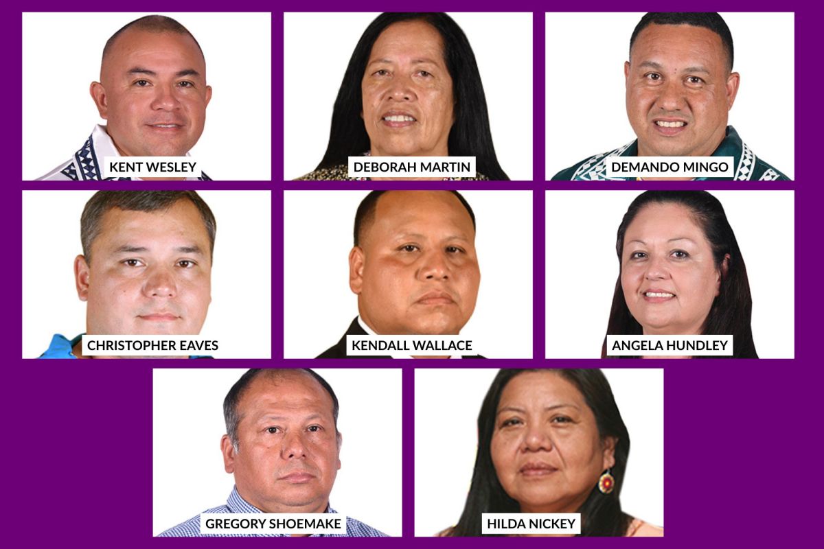 Portrait photos of eight people
