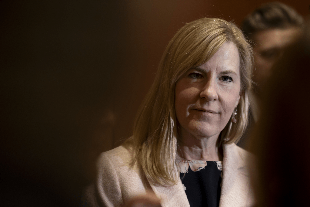 A closeup of Melissa Hortman