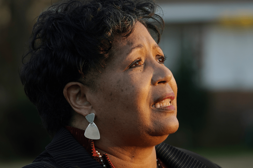 A close up of Reena Evers-Everette