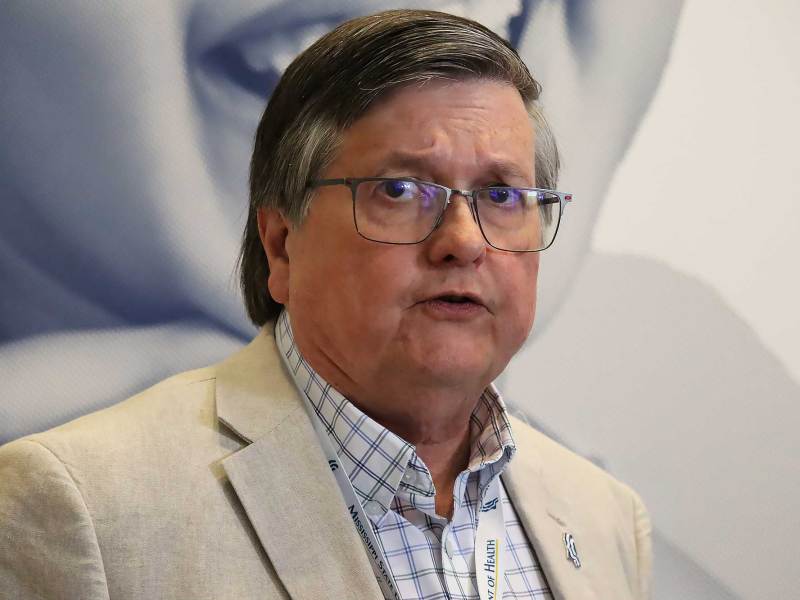 A closeup of Dr. Dan Edney speaking at an event