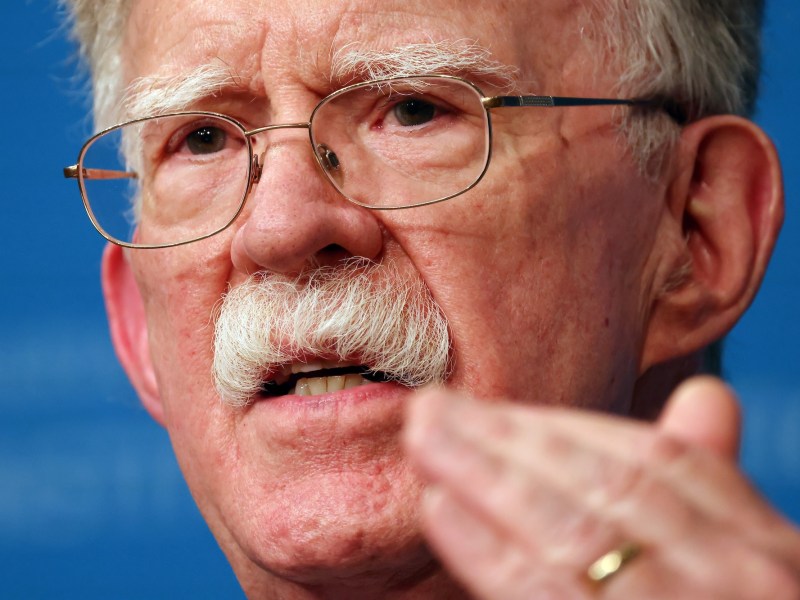 a closeup of john bolton speaking